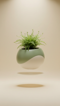 Floatanic levitating planter detail