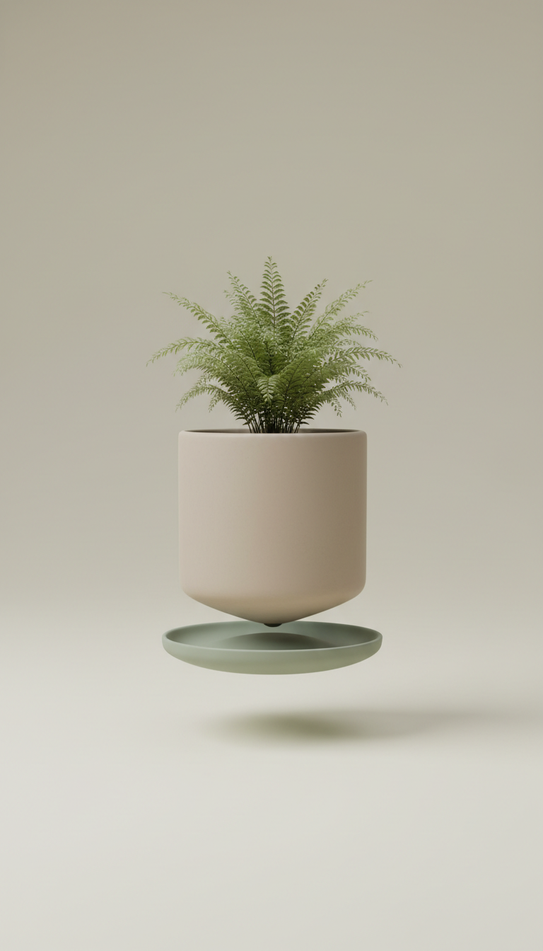Floatanic levitating planter product